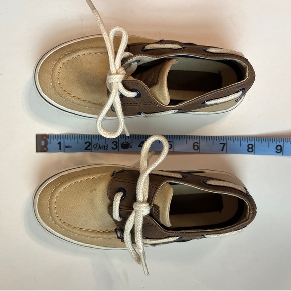 Toddler Boys Leather Boat Shoes Loafers - Picture 8 of 8